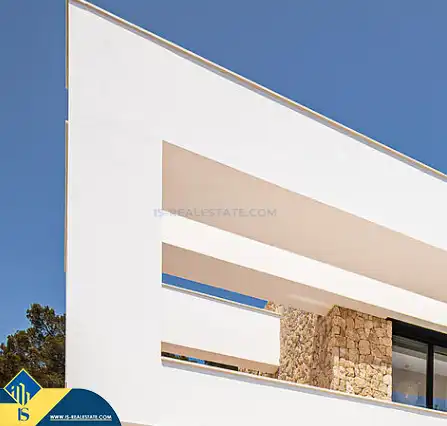 Vista exterior de Casa o xalet en venda en Santa Eulària des Riu amb Terrassa i Piscina