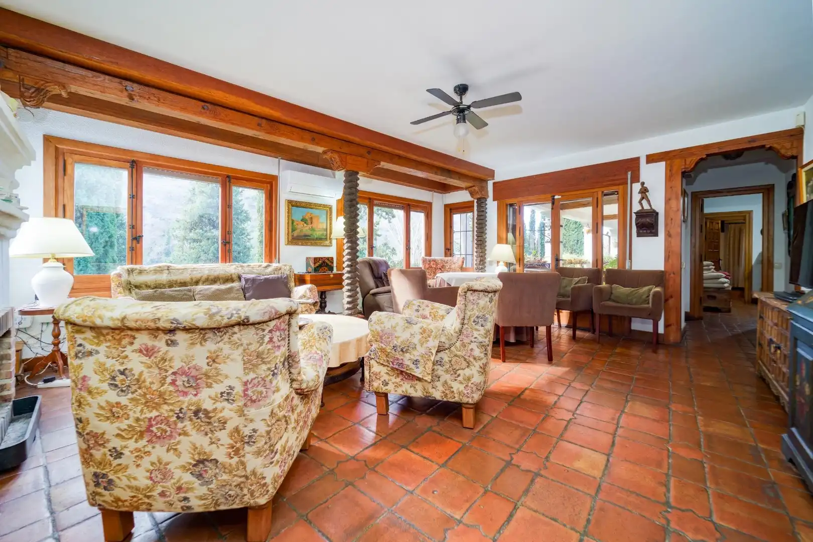 Sala de estar de Casa o chalet en venta en Granada con Aire acondicionado, Calefacción y Jardín privado
