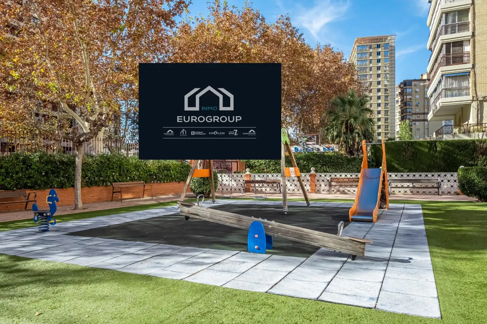 Terraza de Apartamento en venta en Benidorm con Aire acondicionado, Calefacción y Jardín privado