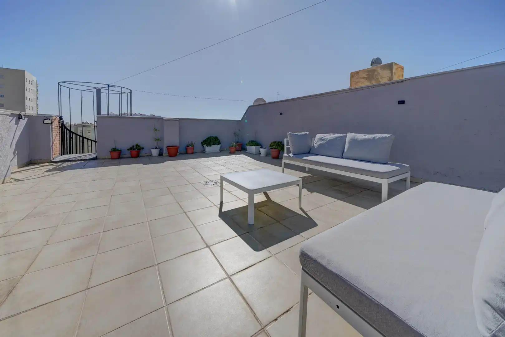 Terrasse von Dachboden zum Verkauf in La Pobla de Farnals mit Klimaanlage, Heizung und Terrasse