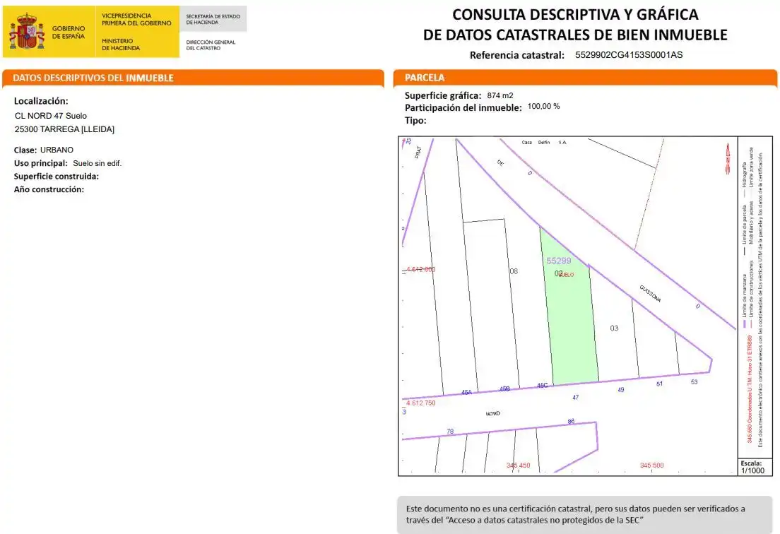 Residential land for sale in Calle Nord
