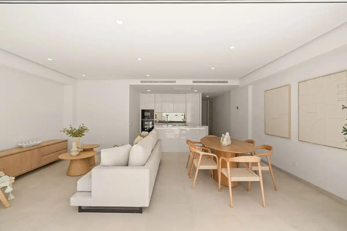 Wohnzimmer von Erdgeschoss zum Verkauf in Mijas mit Klimaanlage, Heizung und Terrasse