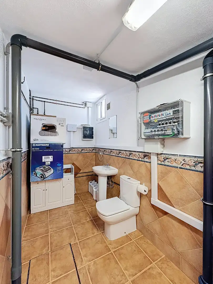 Baño de Casa o chalet en venta en Casabermeja con Aire acondicionado, Terraza y Piscina