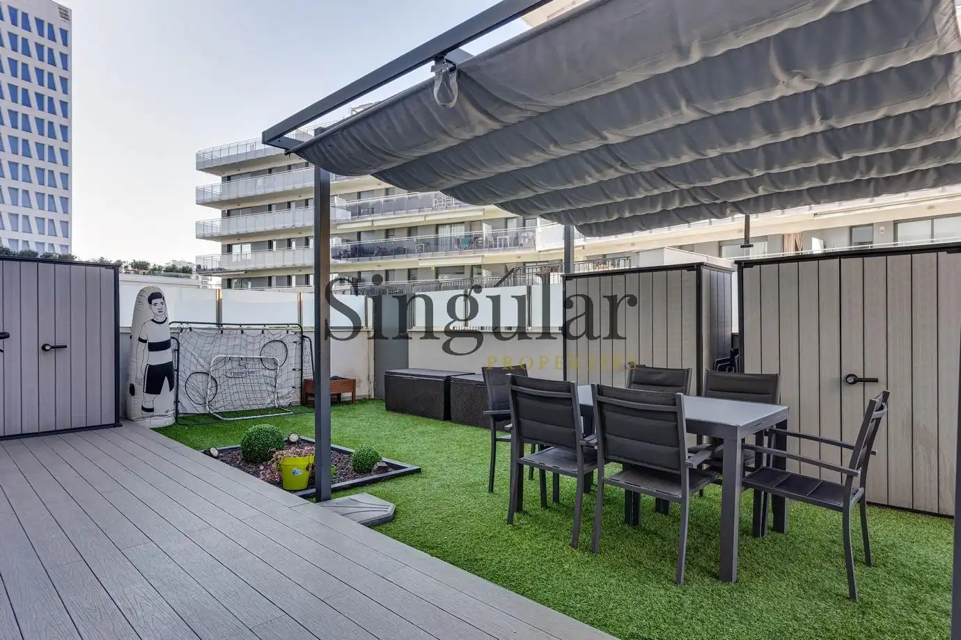 Terraza de Piso en venta en Badalona con Calefacción, Jardín privado y Parquet