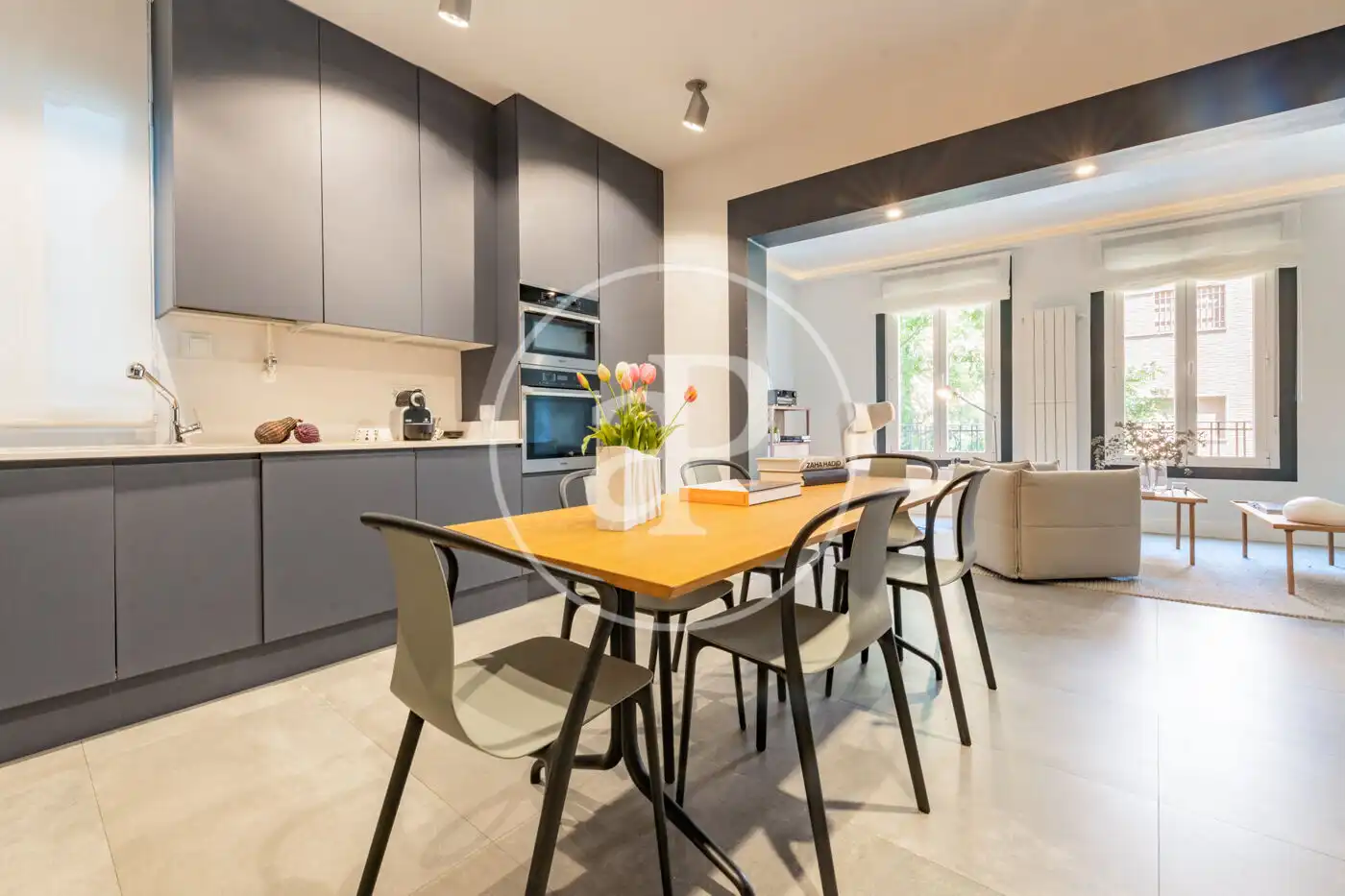 Kitchen of Flat for sale in Madrid  with Air Conditioner, Heating and Balcony