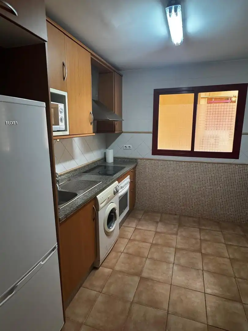 Cocina de Piso de alquiler en Málaga con Terraza, Amueblado y Piscina comunitaria