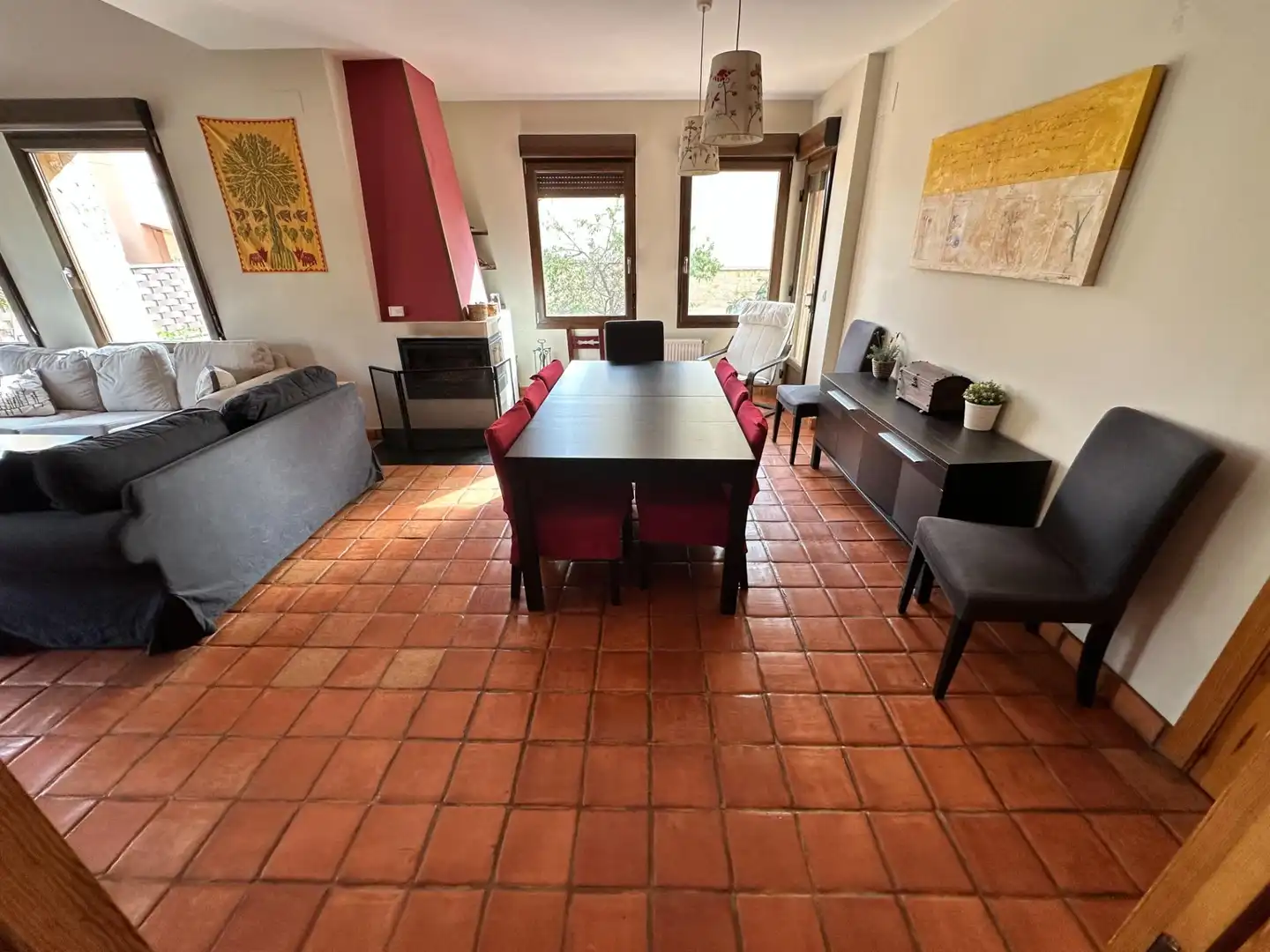 Comedor de Casa o chalet en venta en Villalba de la Sierra con Aire acondicionado, Calefacción y Terraza
