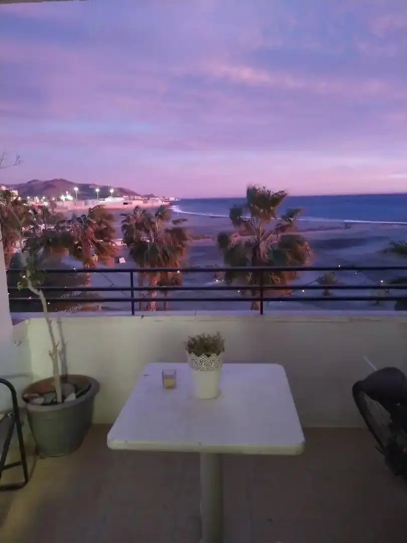 Balcony of Flat for share in Motril  with Oven, Washing machine and Microwave