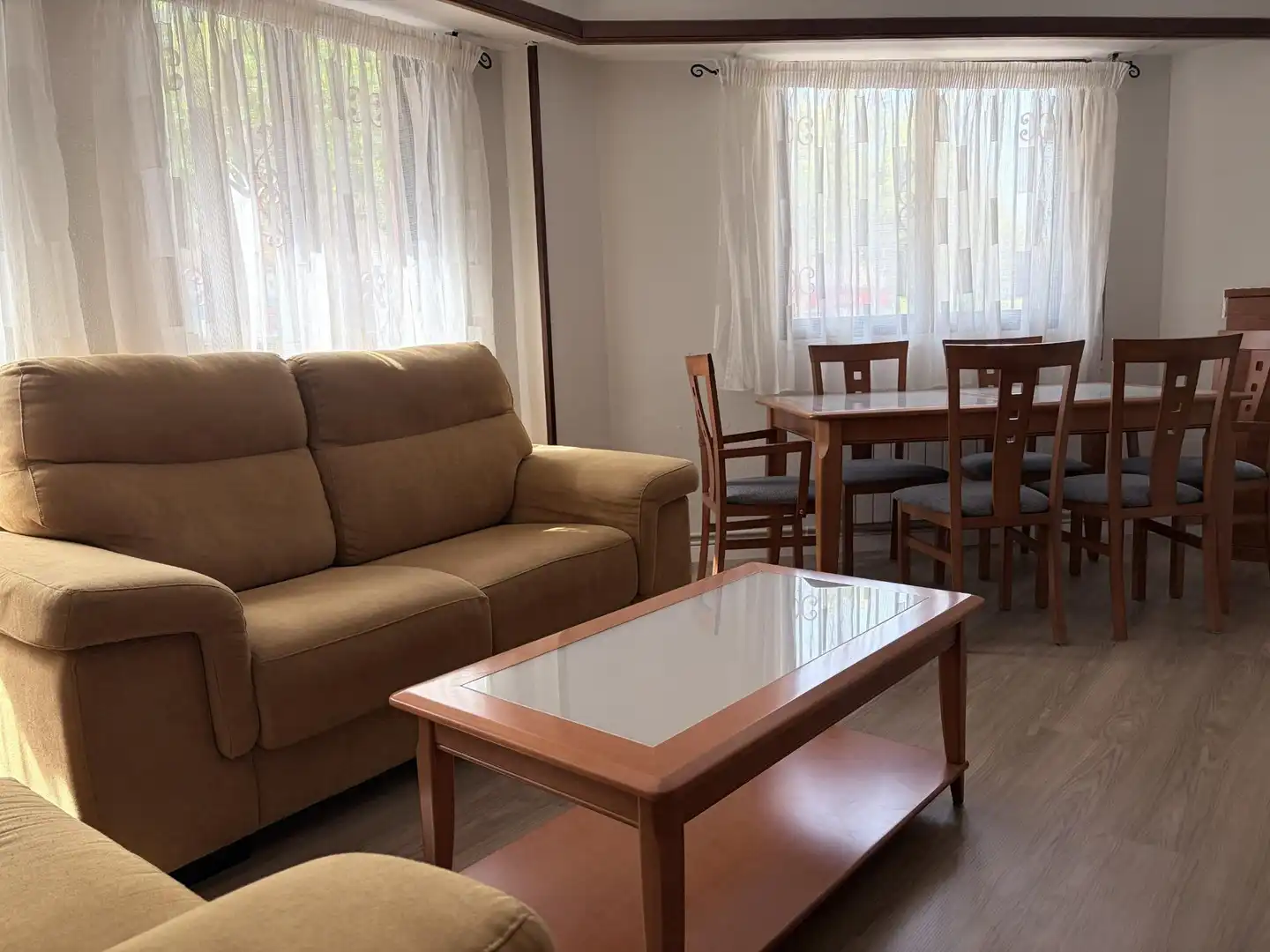 Wohnzimmer von Wohnung zur Miete in Zaragoza mit Klimaanlage, Heizung und Terrasse