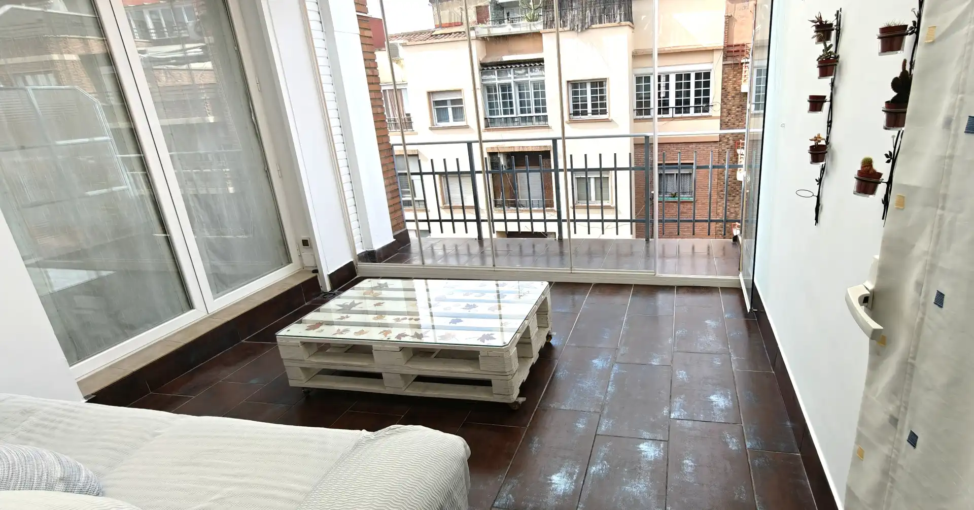 Balcony of Attic for sale in  Zaragoza Capital  with Air Conditioner, Heating and Parquet flooring
