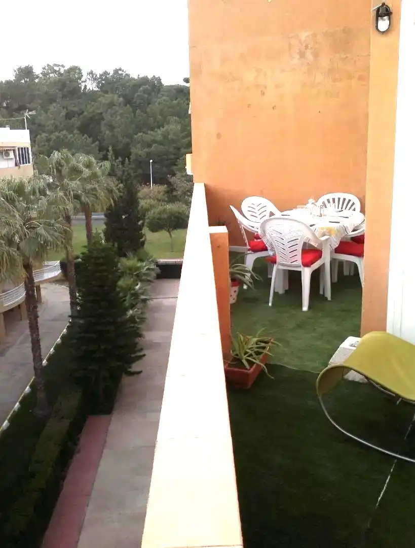 Terrace of Flat for sale in La Antilla  with Terrace, Furnished and Washing machine