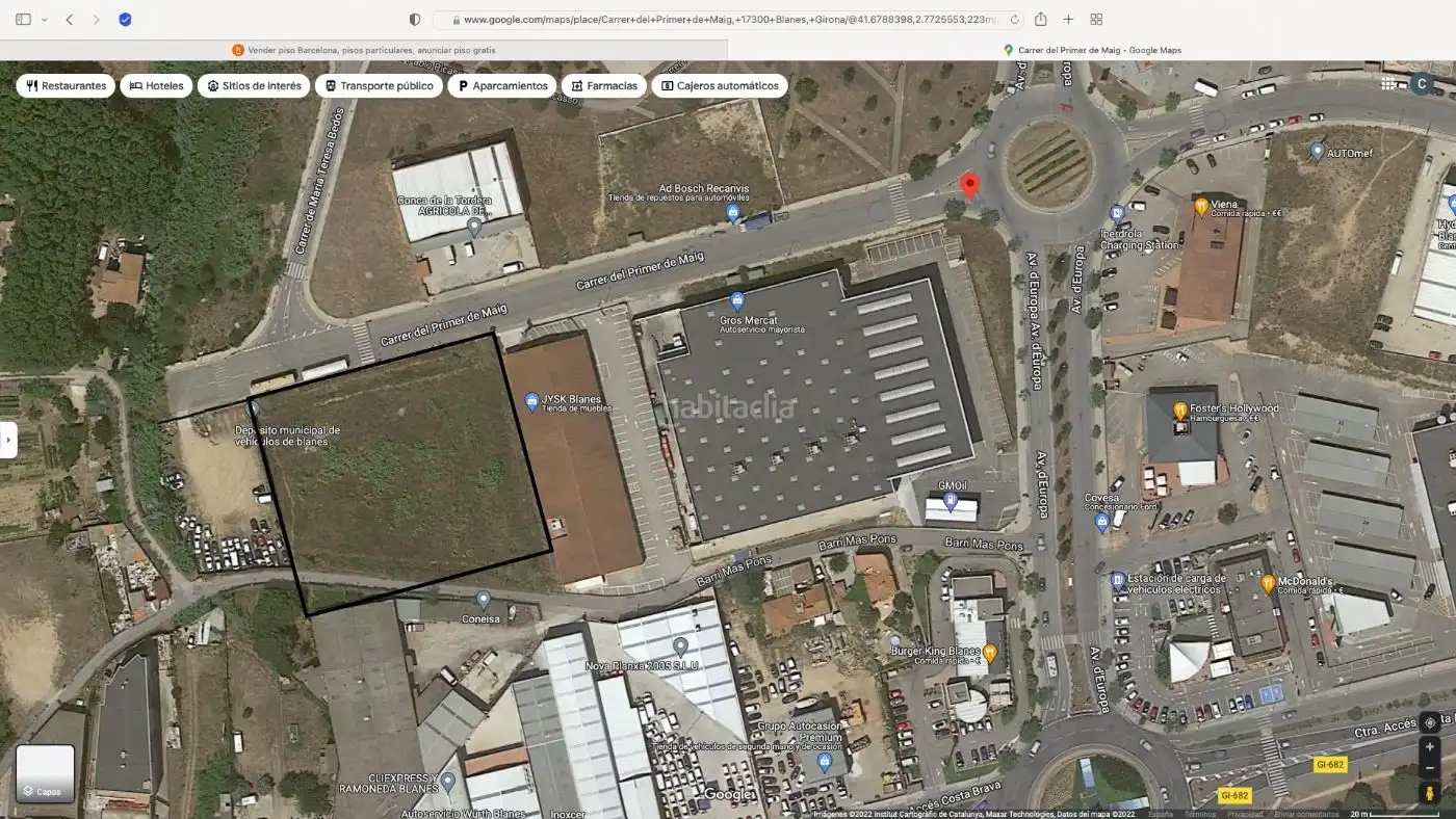 Industriegrundstück zum Verkauf in Carrer del Primer de Maig 25