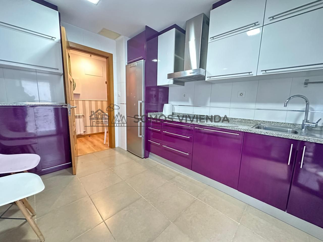 Kitchen of Flat for sale in Ourense Capital   with Heating, Storage room and Furnished