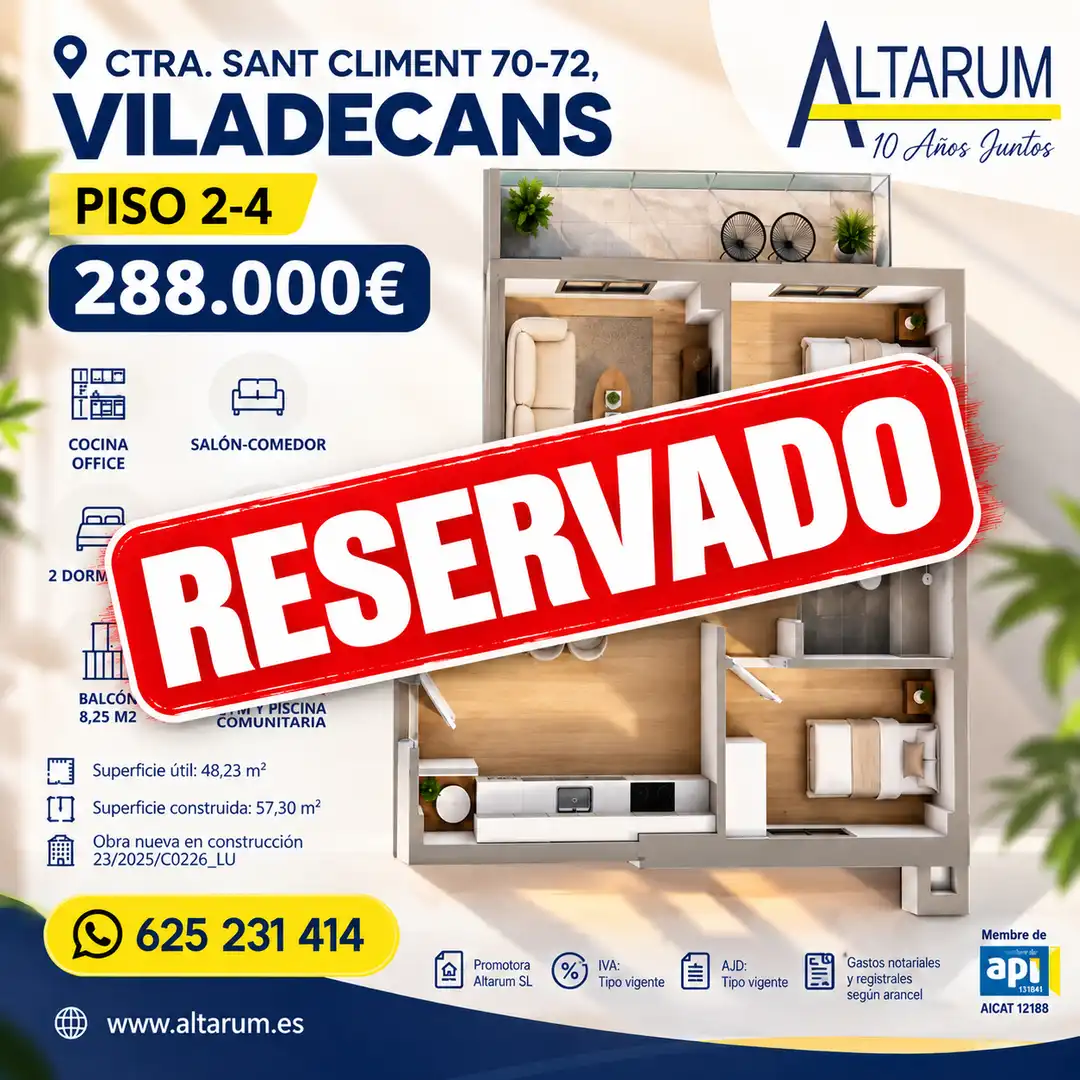 Flat with terrace for sale in Carretera de Sant Climent 70, imagen 2