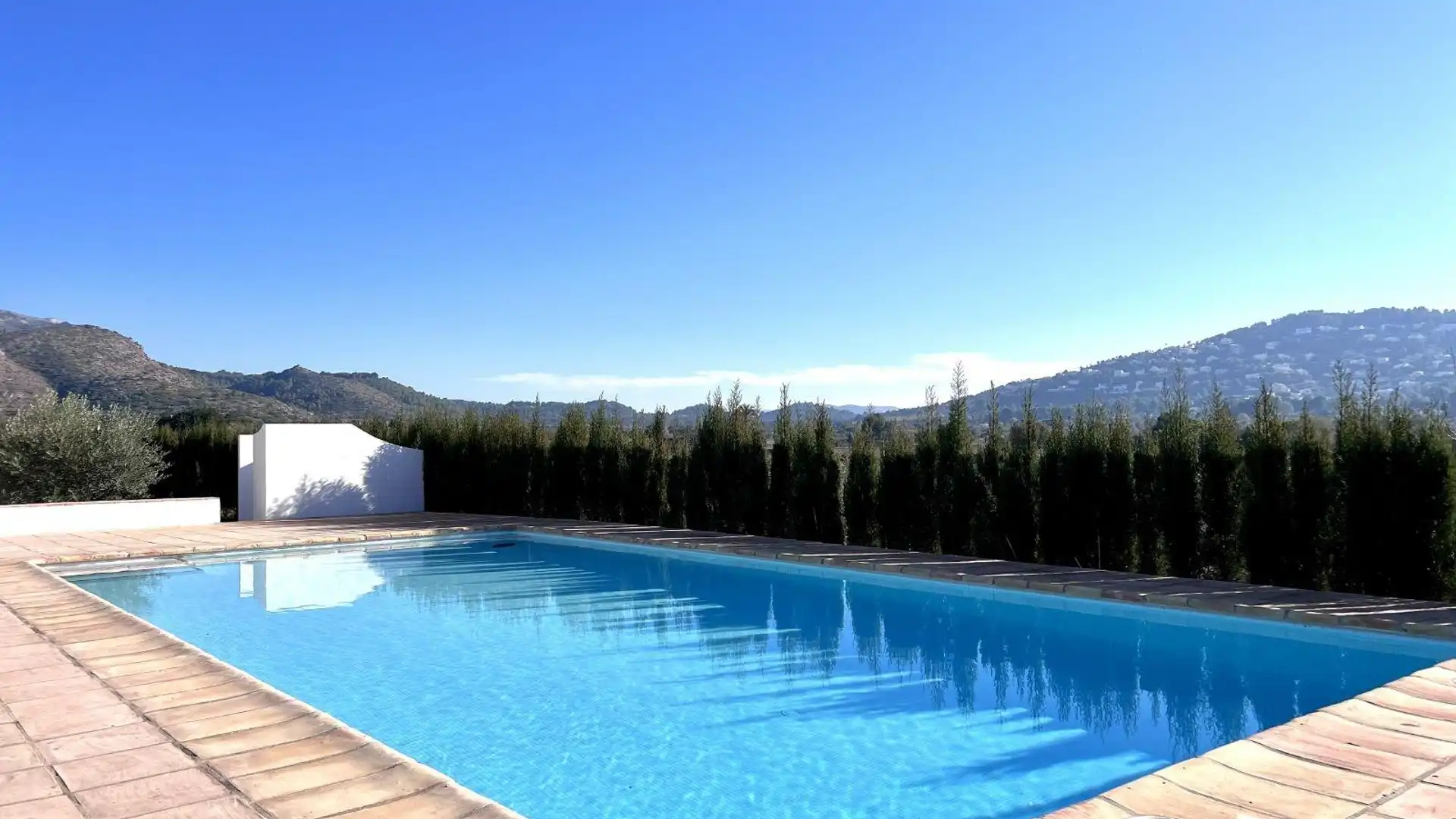 Piscina de Casa o chalet de alquiler en Dénia con Aire acondicionado, Jardín privado y Terraza