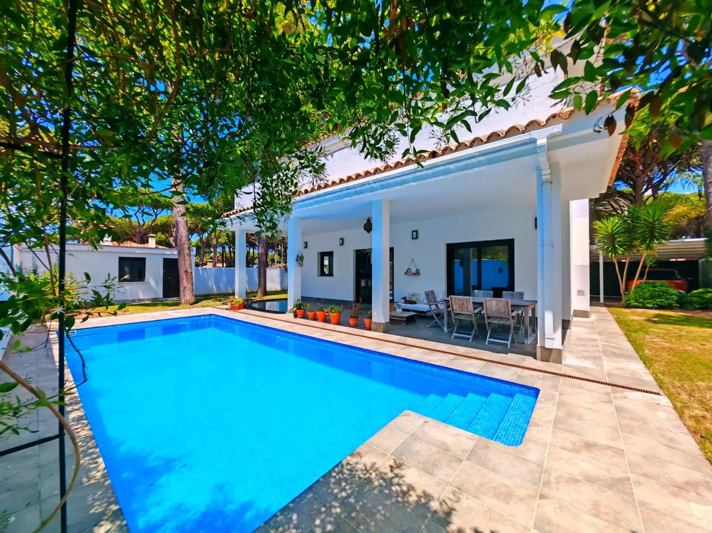 Piscina de Casa o chalet en venta en Chiclana de la Frontera con Aire acondicionado, Jardín privado y Terraza