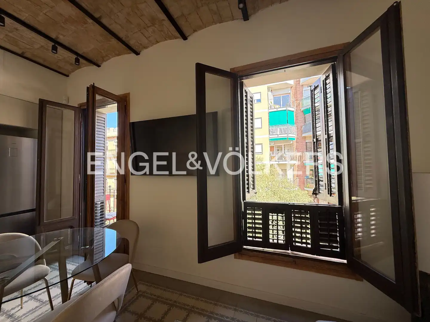 Balcony of Flat for rent in Barcelona  with Air Conditioner, Heating and Parquet flooring