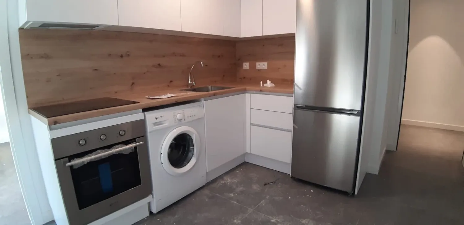 Kitchen of Apartment for rent in  Murcia Capital  with Air Conditioner, Furnished and Washing machine