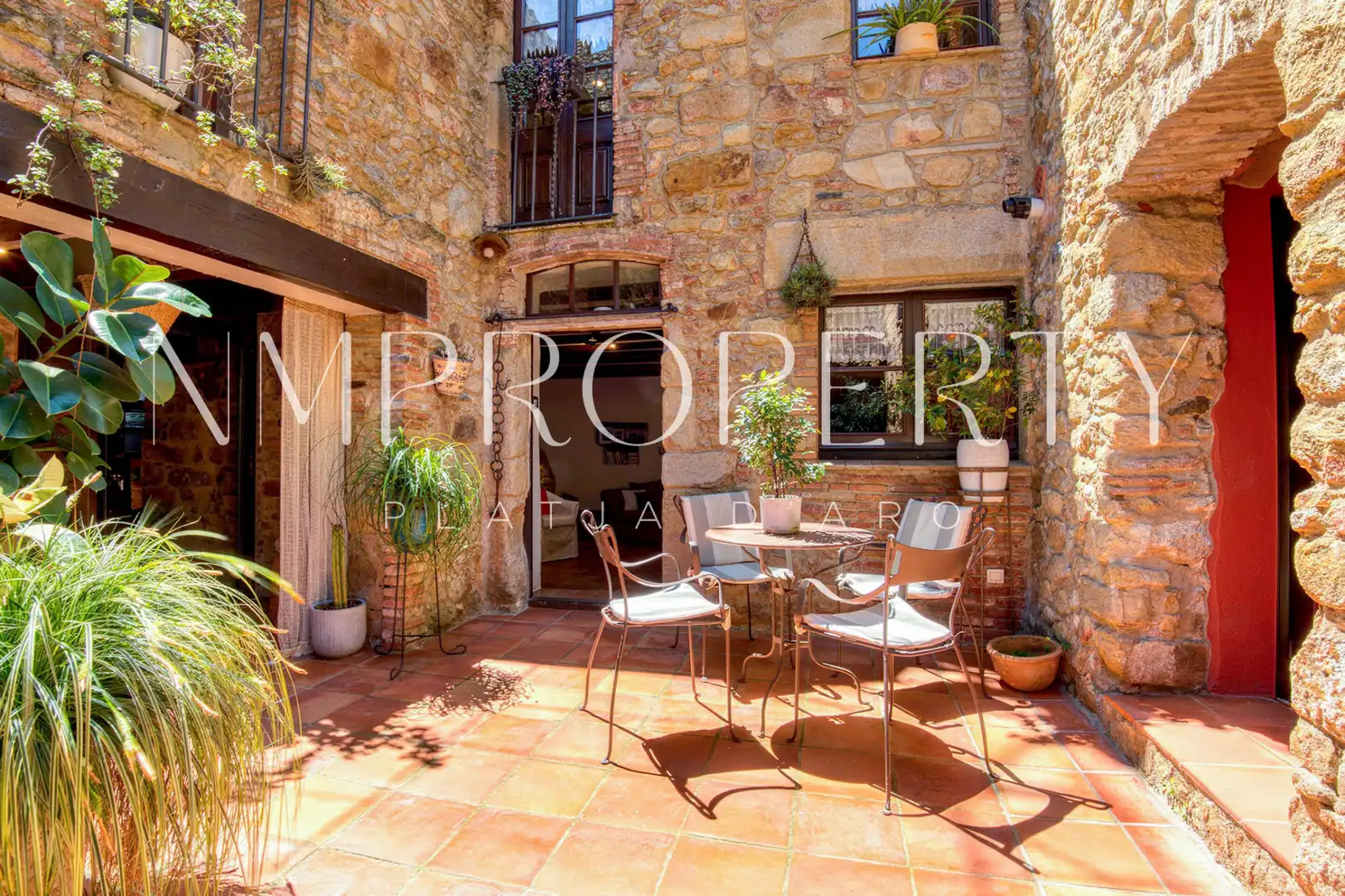 Terraza de Finca rústica de alquiler en Castell d'Aro, Platja d'Aro i s'Agaró con Jardín privado, Terraza y Amueblado