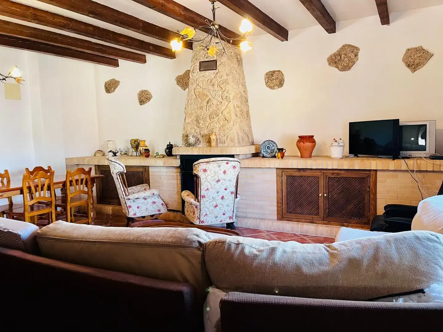 Living room of Houses for sale in Aspe  with Terrace, Swimming Pool and Furnished