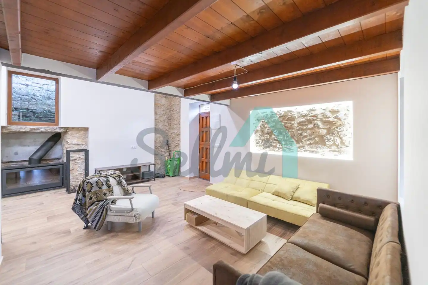 Living room of Houses for rent in Mieres (Asturias)  with Heating, Private garden and Parquet flooring