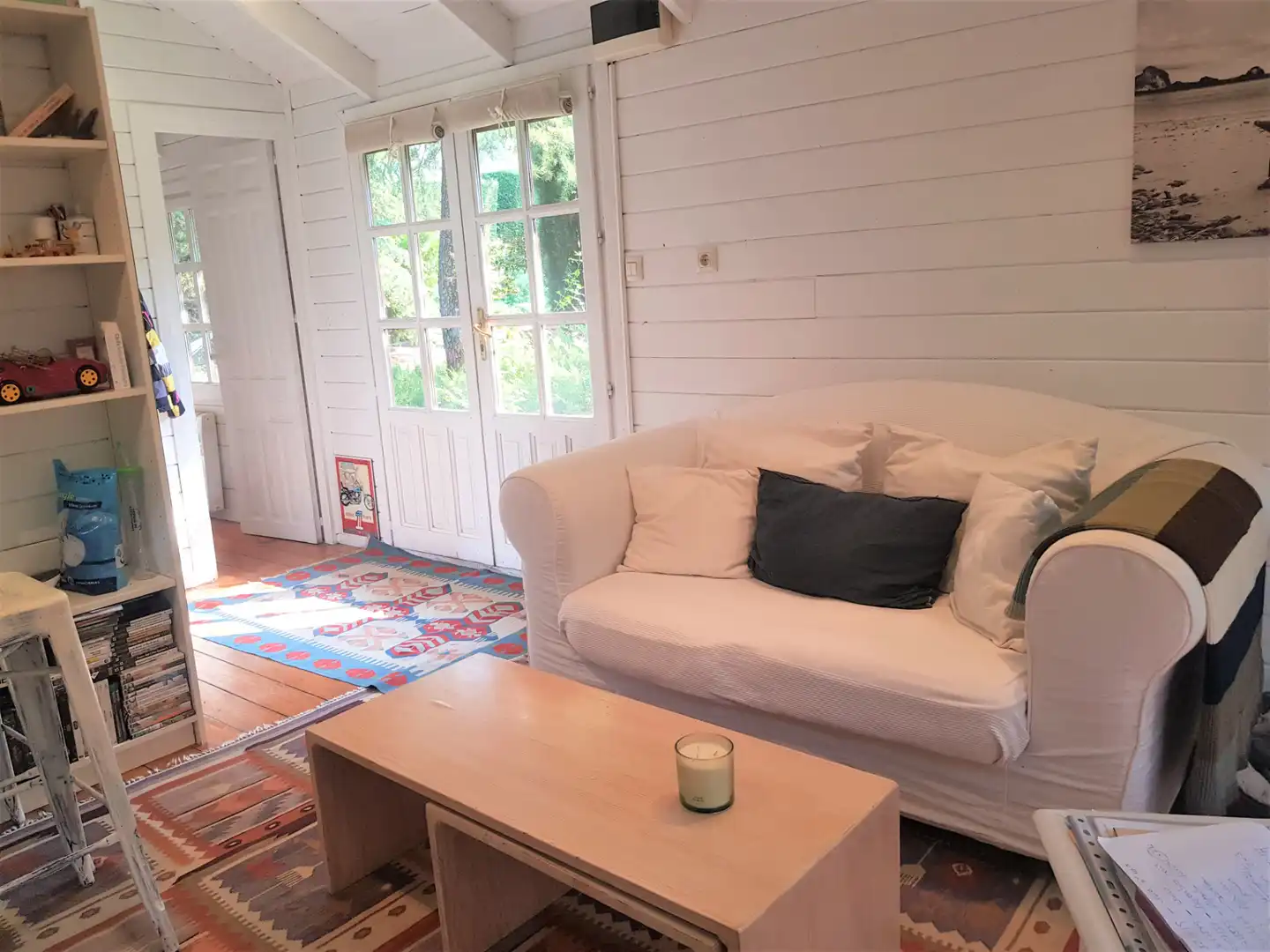 Sala d'estar de Casa o xalet de lloguer en Valdemorillo amb Jardí privat, Moblat i Internet