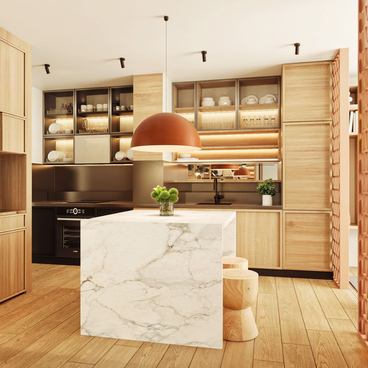 Cuina de Apartament en venda en  Barcelona Capital amb Aire condicionat, Calefacció i Parquet