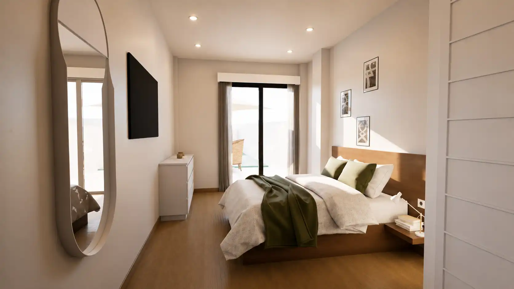 Bedroom of Attic for sale in Marín  with Heating, Parquet flooring and Terrace