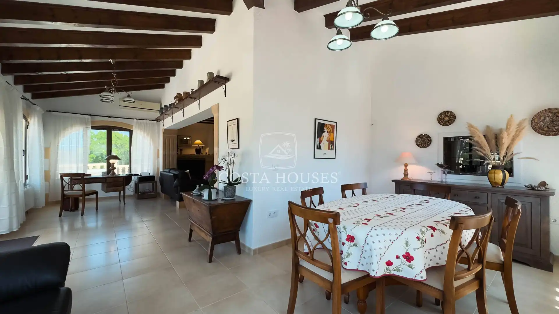 Dining room of Houses for sale in Jávea / Xàbia  with Air Conditioner, Private garden and Terrace