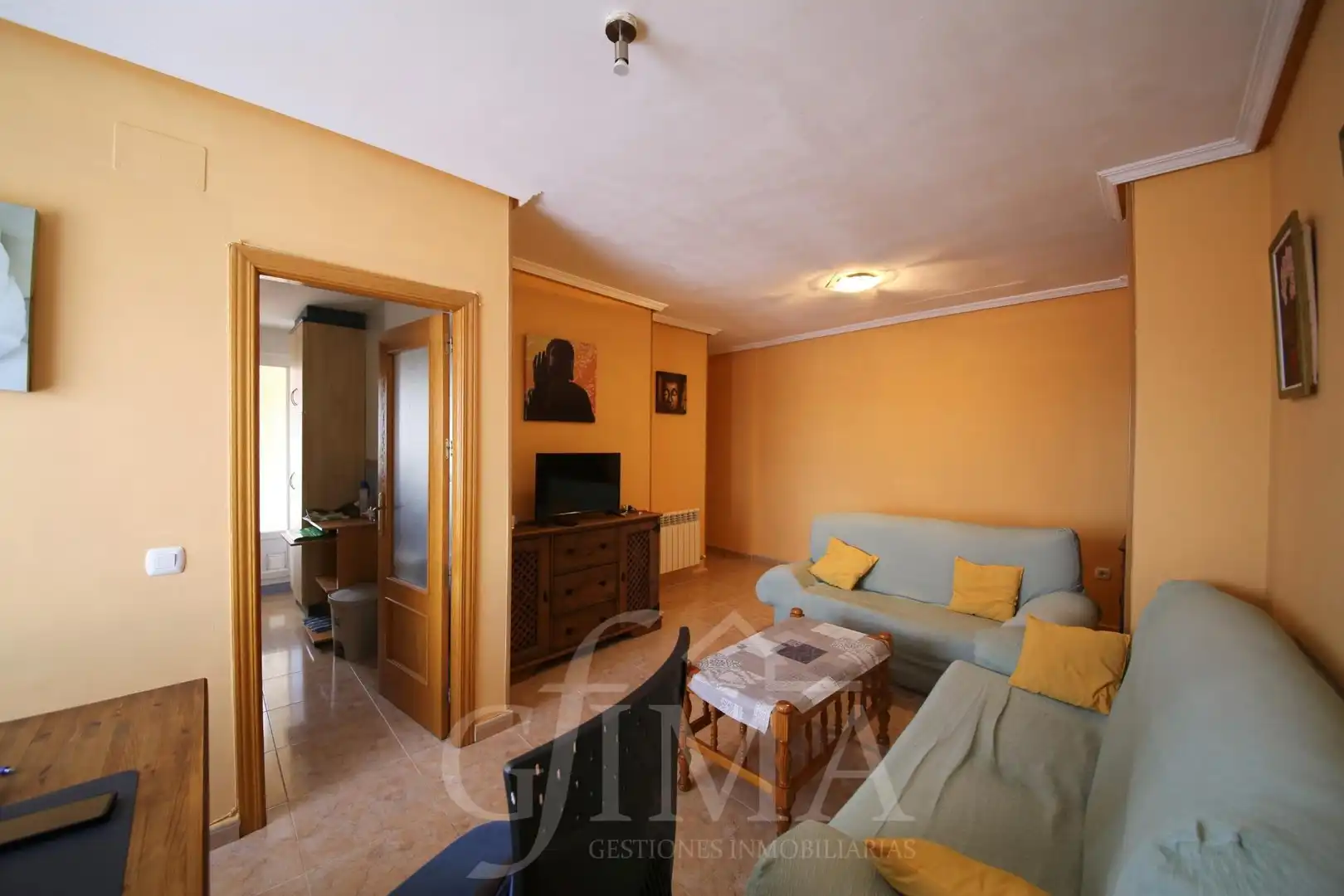 Sala de estar de Ático en venta en Tomelloso con Aire acondicionado, Calefacción y Balcón