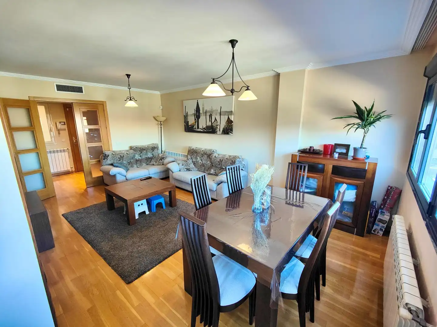 Esszimmer von Wohnung zum Verkauf in Valdemoro mit Klimaanlage, Parkett und Abstellraum
