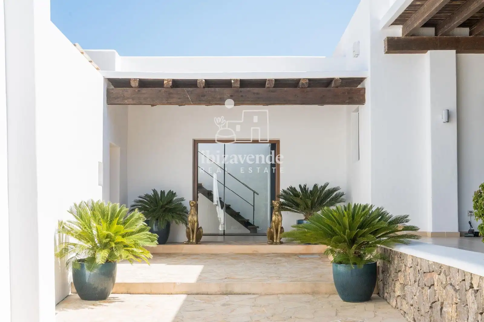 Vista exterior de Casa o chalet de alquiler en Santa Eulària des Riu con Aire acondicionado, Calefacción y Terraza