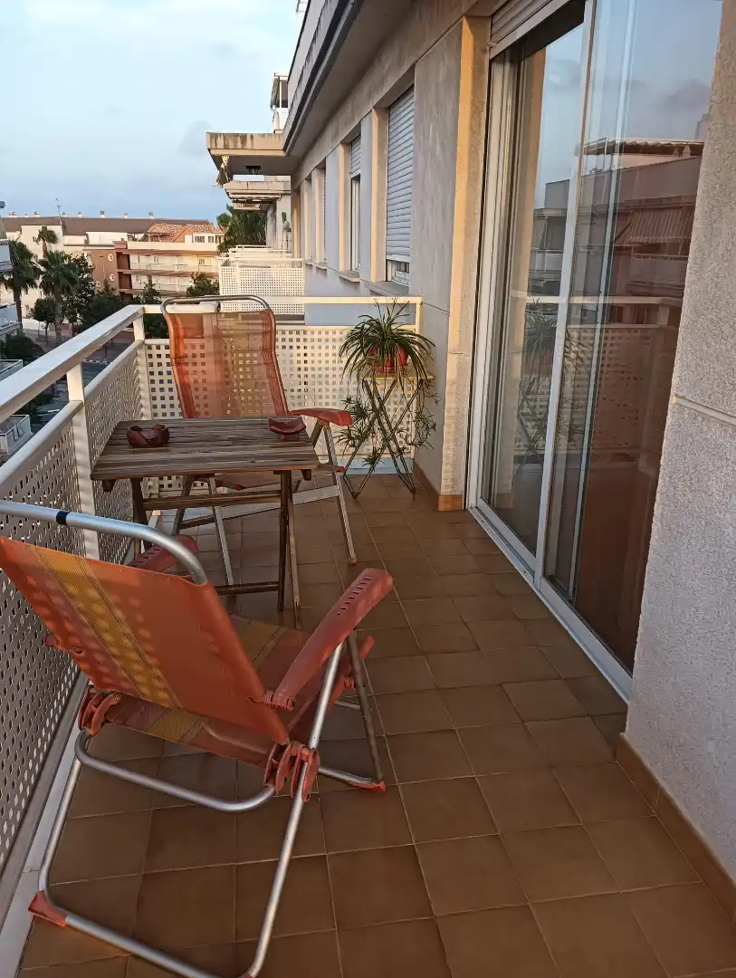 Terrasse von Wohnung zur Miete in Canet d'En Berenguer mit Klimaanlage, Abstellraum und Schwimmbad