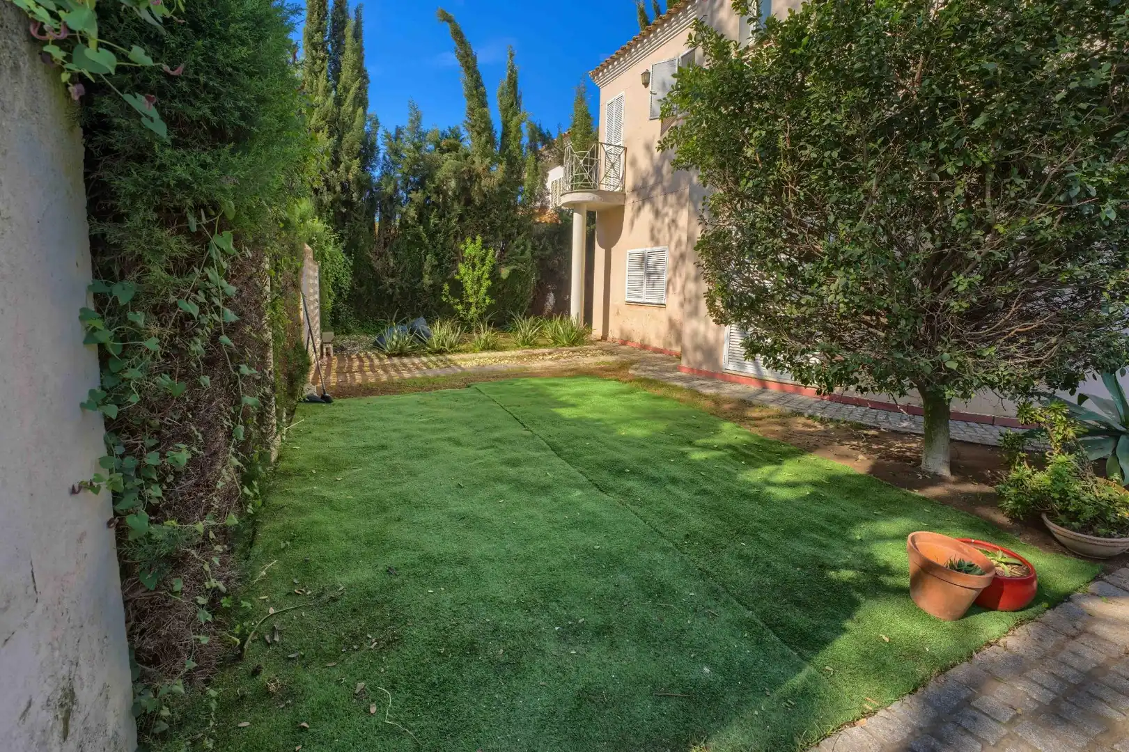 Jardín de Casa o chalet en venta en Bormujos con Aire acondicionado, Calefacción y Jardín privado