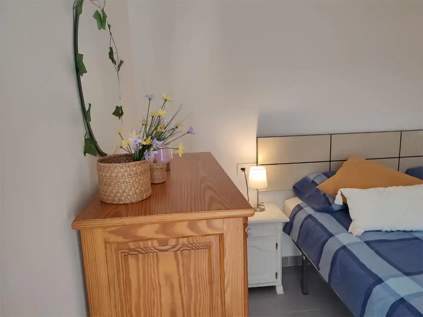 Bedroom of Flat for rent in Pollença  with Air Conditioner, Private garden and Furnished