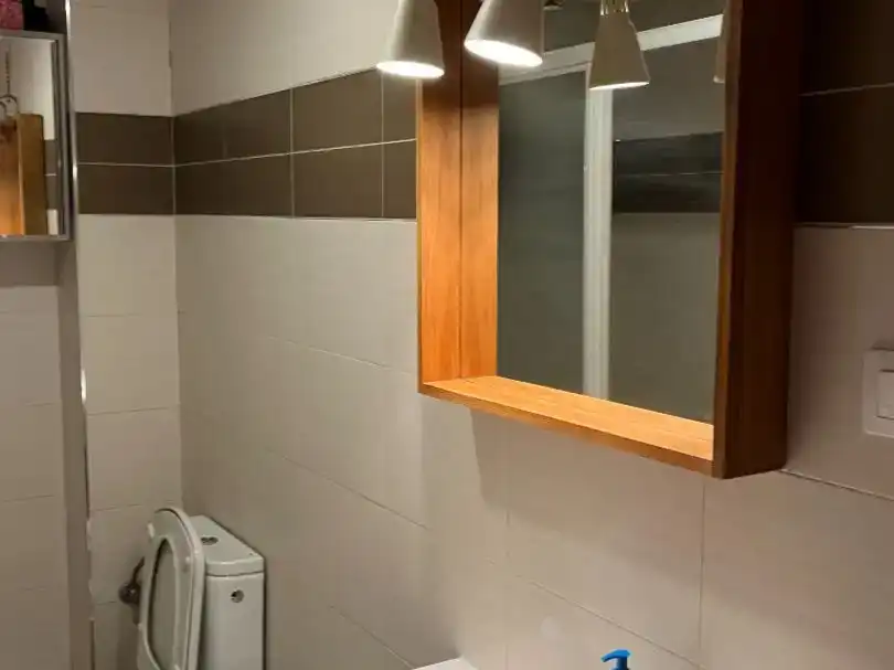 Baño de Piso de alquiler en Huesca con Amueblado y Balcón