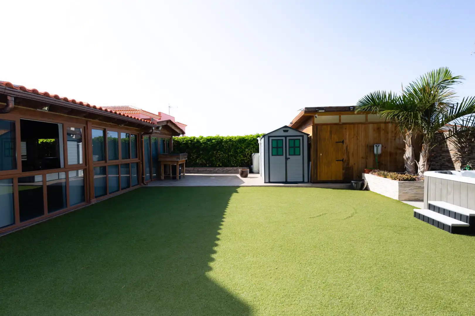 Terrassa de Casa adosada en venda en San Cristóbal de la Laguna amb Aire condicionat, Jardí privat i Parquet