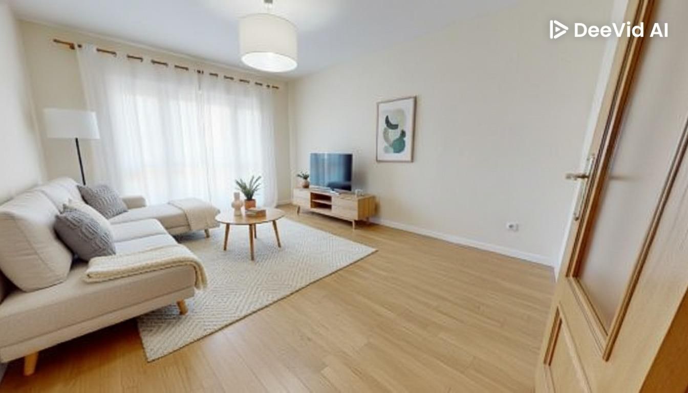 Living room of Flat for sale in  Madrid Capital  with Heating, Private garden and Terrace