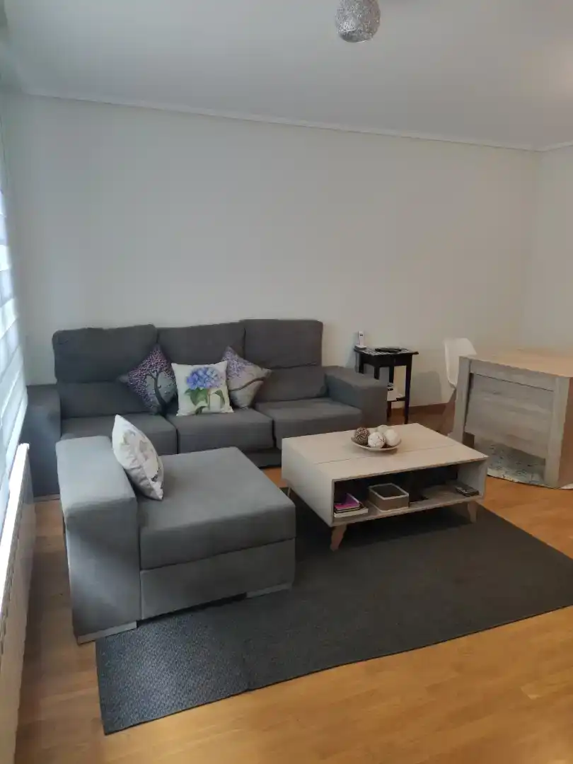 Sala d'estar de Pis en venda en Vitoria - Gasteiz amb Parquet, Traster i Moblat