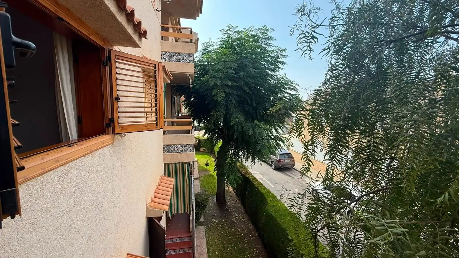 Terrassa de Apartament en venda en San Javier amb Moblat, Balcó i Piscina comunitària