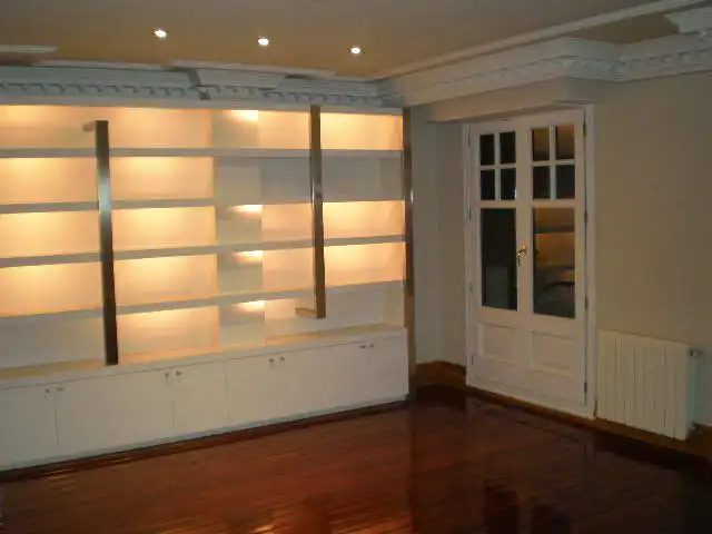 Sala de estar de Ático de alquiler en Bilbao  con Calefacción, Parquet y Terraza
