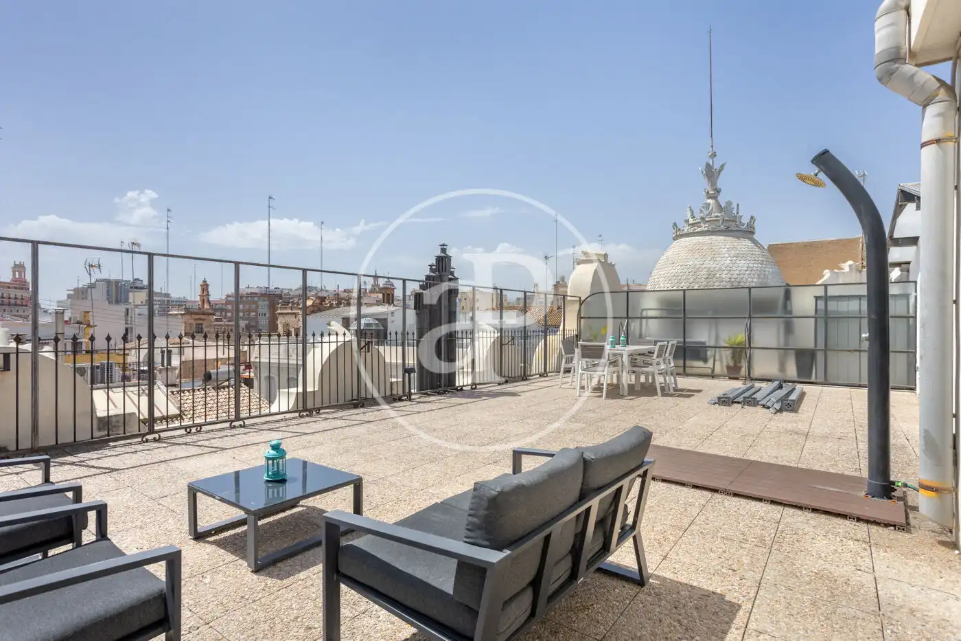 Terrace of Attic for rent in Valencia  with Air Conditioner, Heating and Terrace
