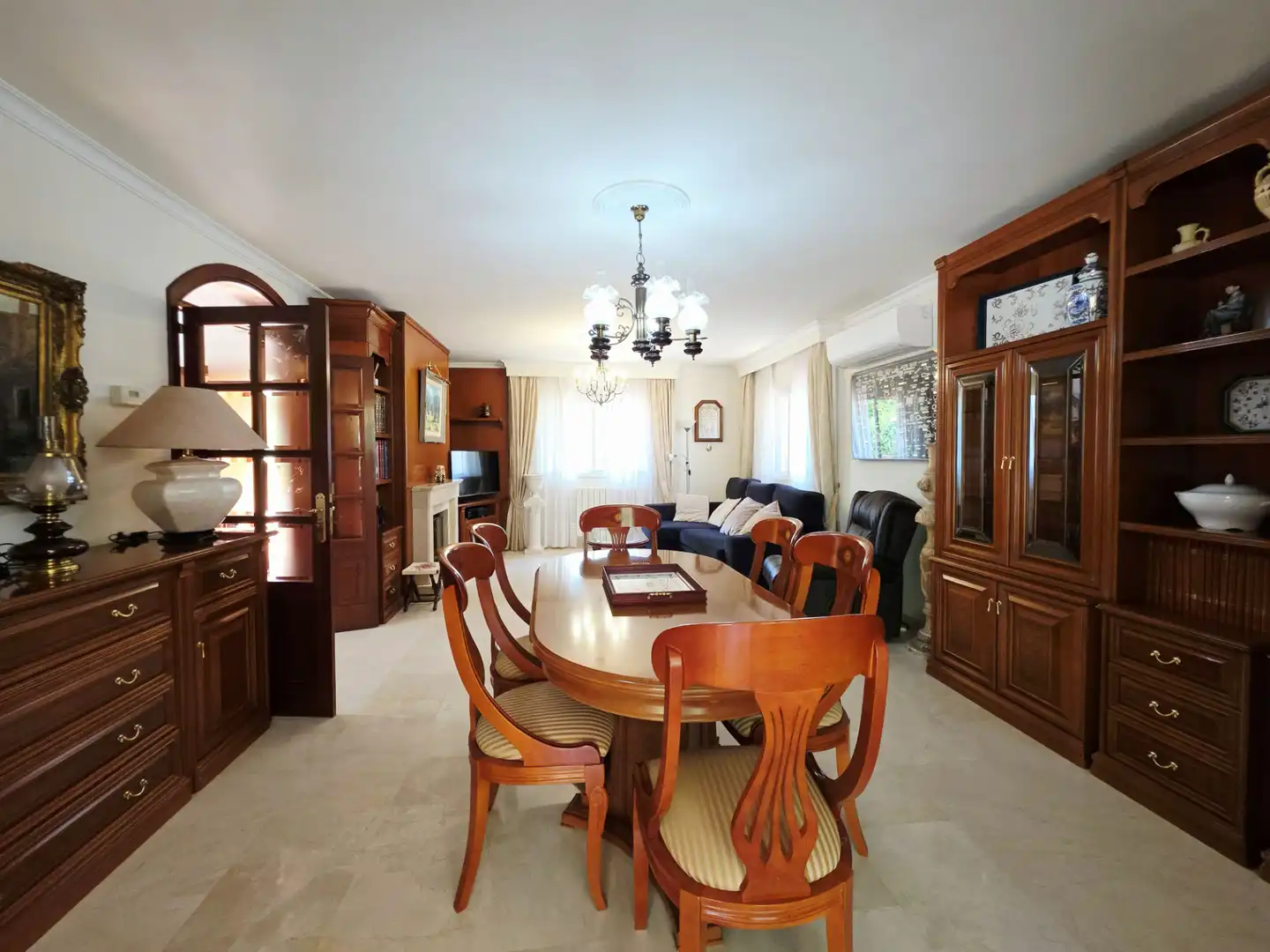 Comedor de Casa o chalet en venta en  Palma de Mallorca con Aire acondicionado, Calefacción y Jardín privado