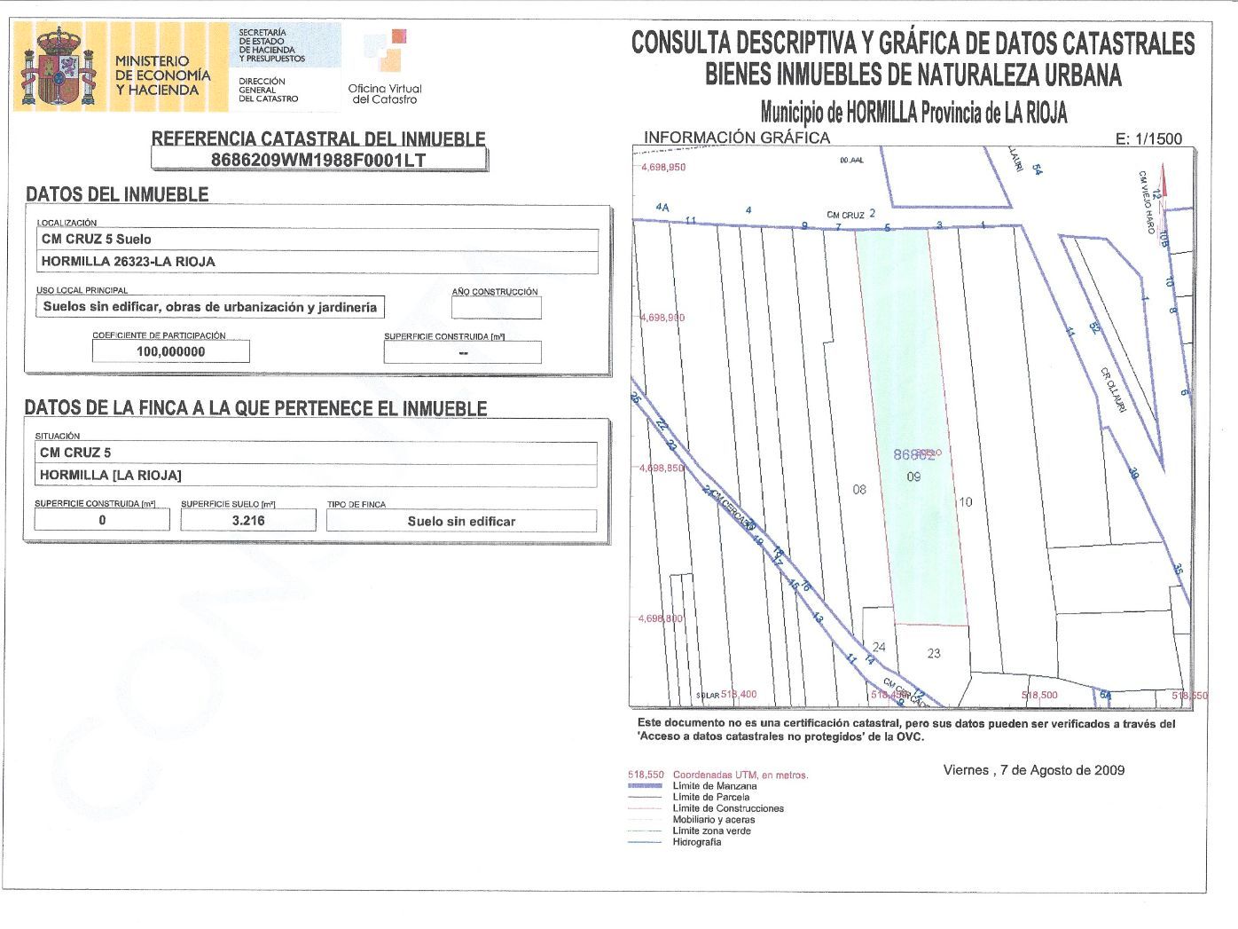 Residential zum Verkauf in Hormilla