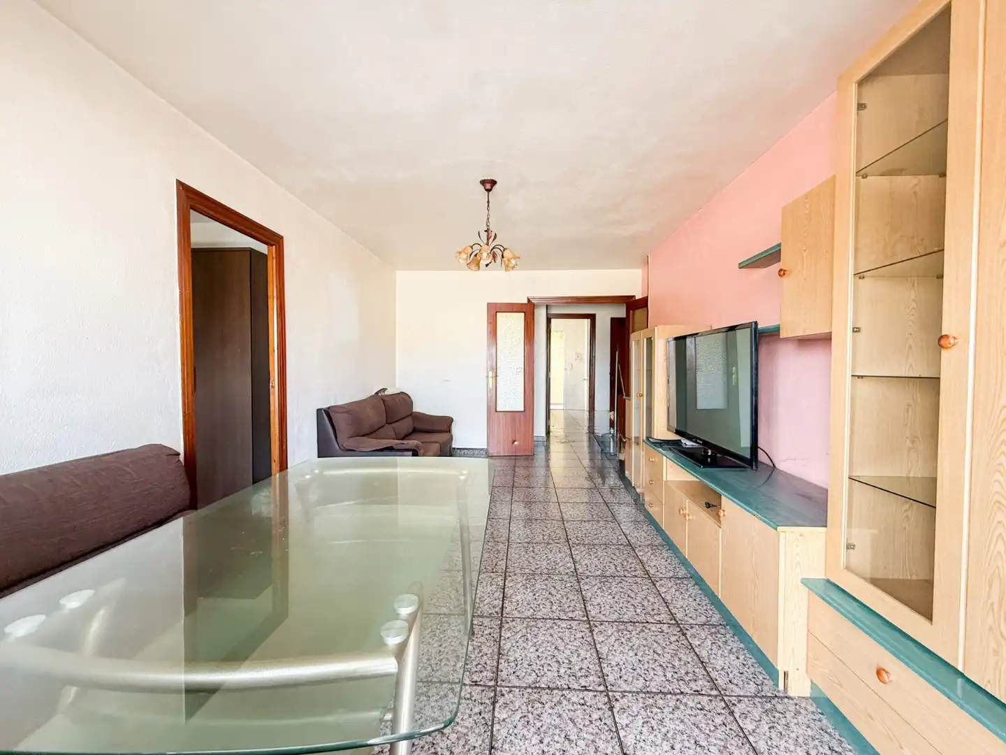 Living room of Flat for sale in Águilas  with Furnished and Balcony