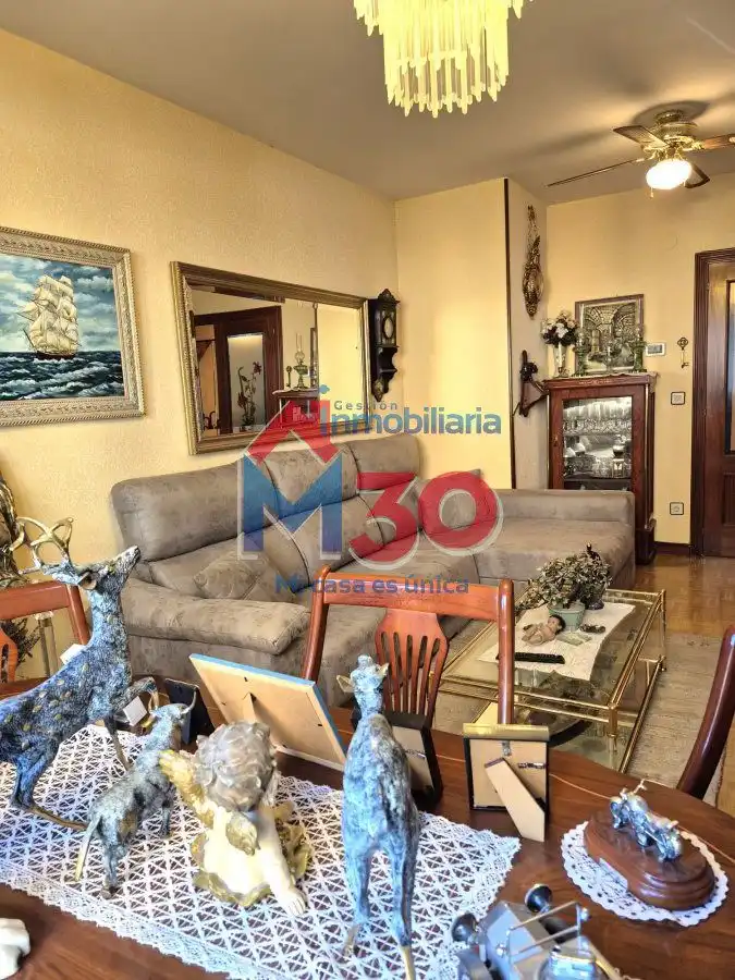 Sala de estar de Piso en venta en Miranda de Ebro con Calefacción, Parquet y Terraza