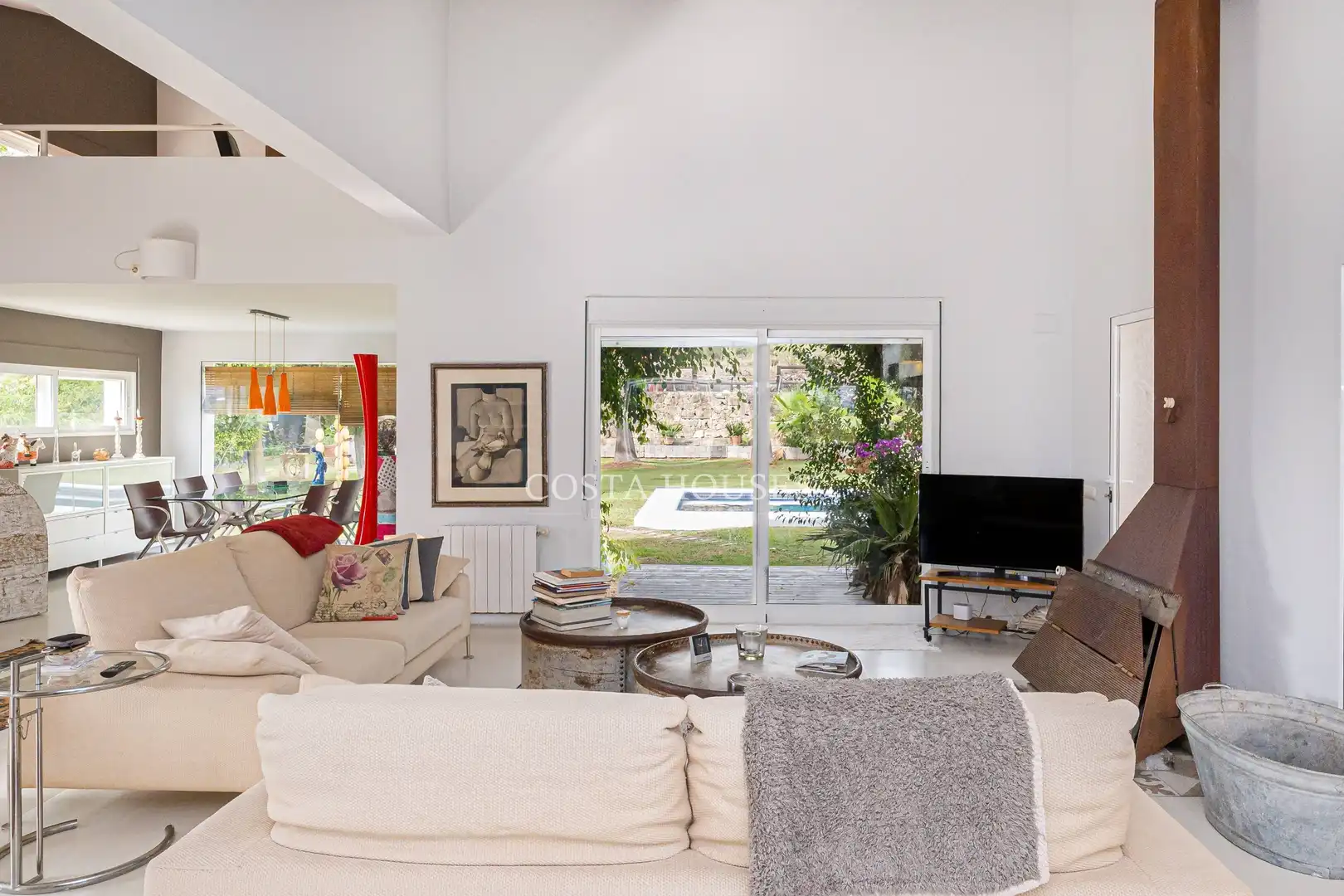 Sala de estar de Casa o chalet en venta en Pedreguer con Jardín privado, Terraza y Trastero