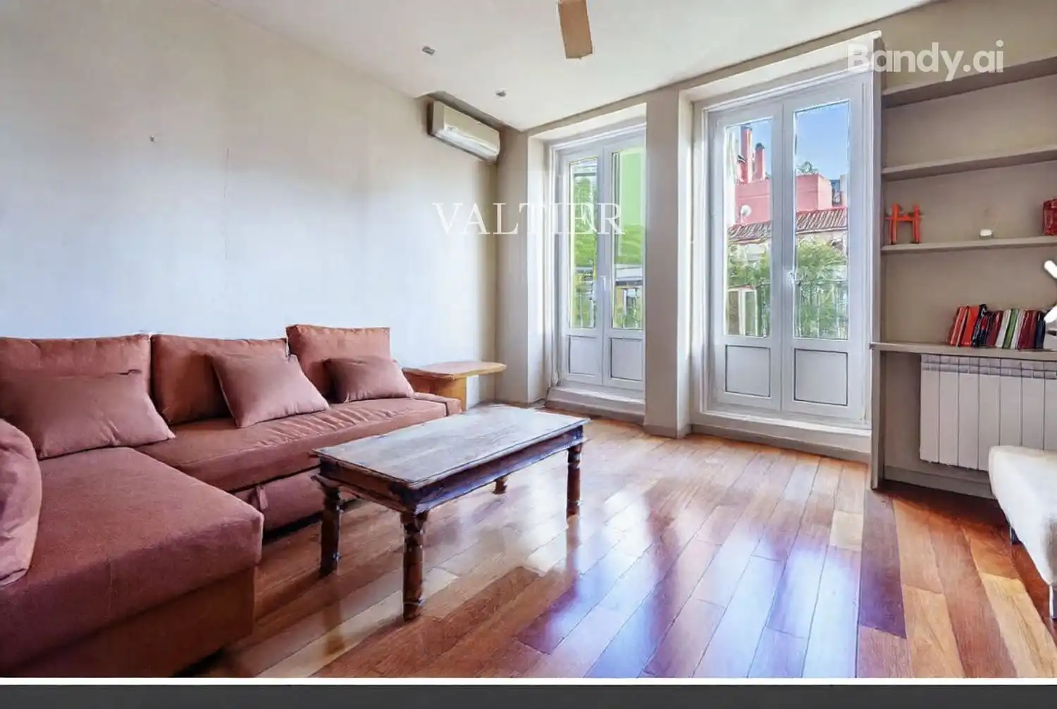 Living room of Flat for rent in Madrid  with Air Conditioner, Storage room and Furnished