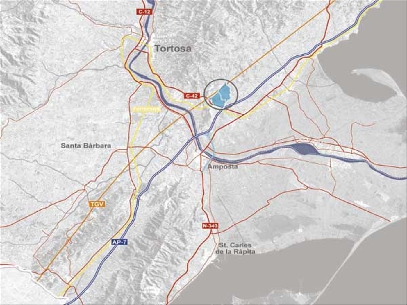 Exterior view of Industrial land for sale in L'Aldea