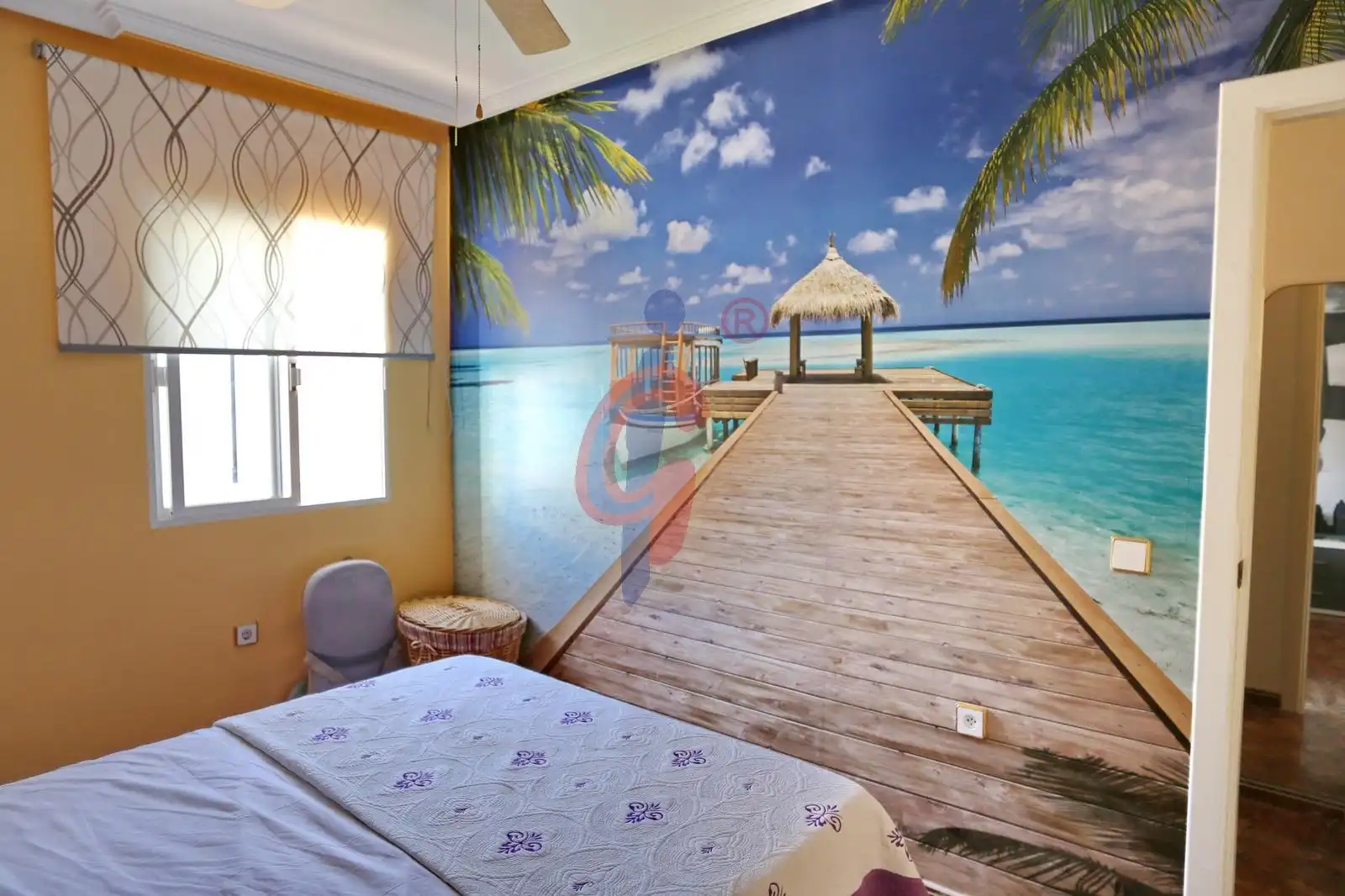 Schlafzimmer von Dachboden zum Verkauf in Guardamar del Segura mit Klimaanlage, Terrasse und Möbliert